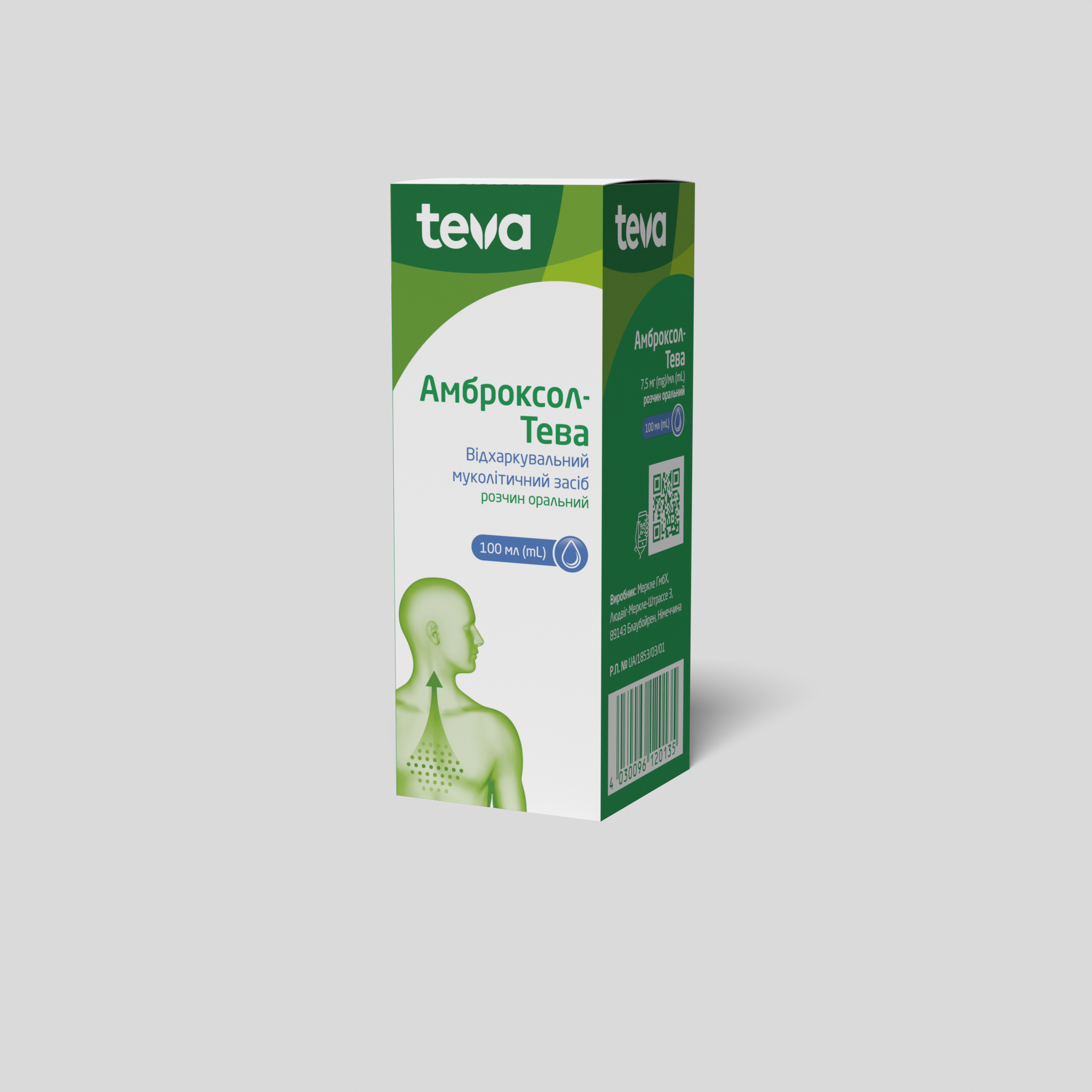 Амброксол-Тева розчин оральний: інструкція, показання