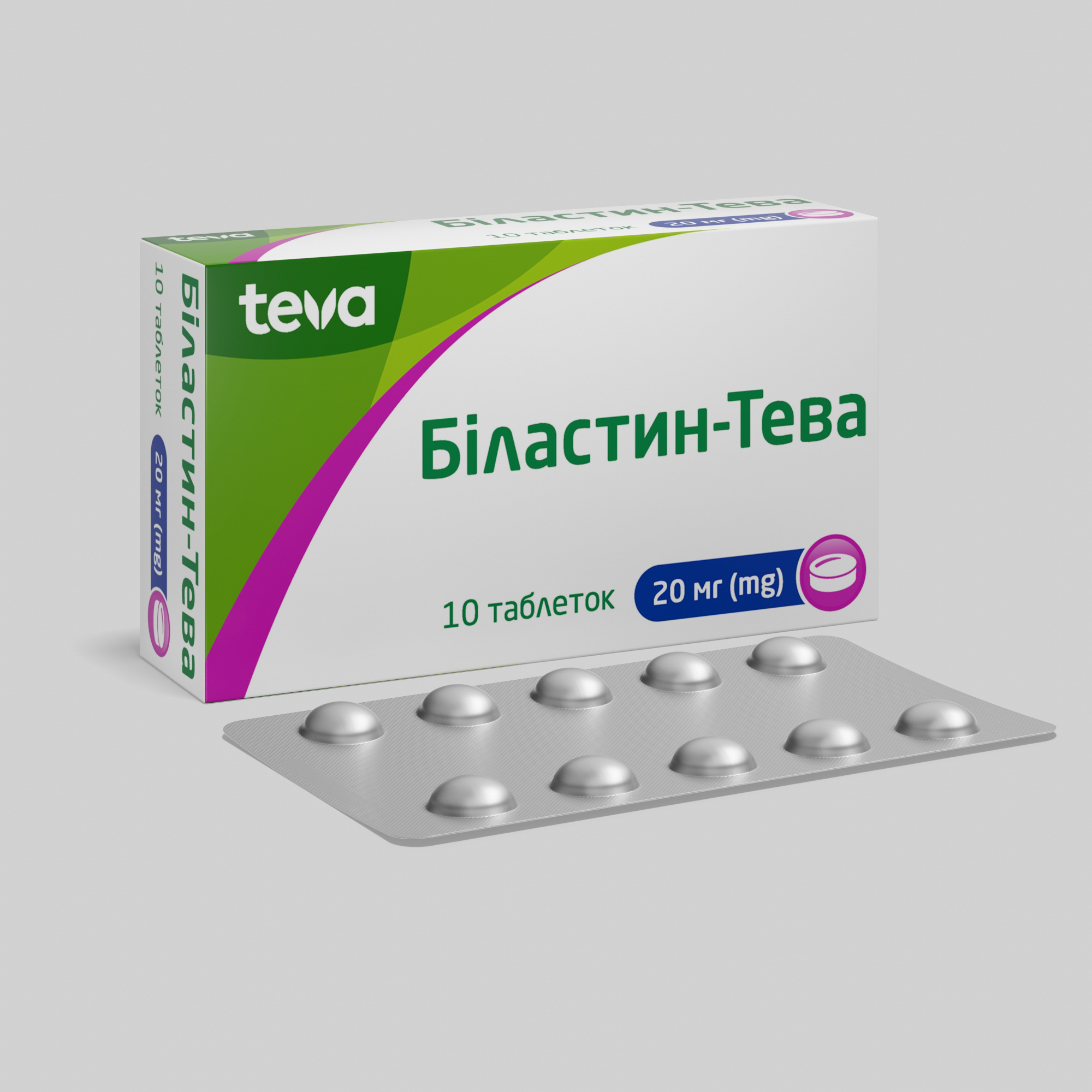 Біластин-Тева: інструкція, показання, спосіб застосування