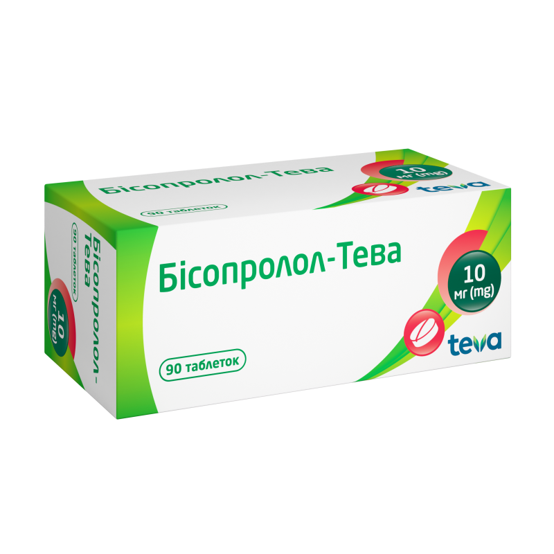 Бісопролол-Тева: інструкція, показання, спосіб застосування