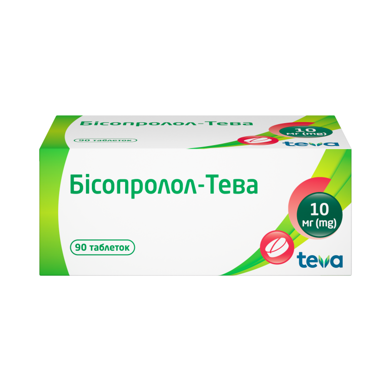 Бісопролол-Тева: інструкція, показання, спосіб застосування