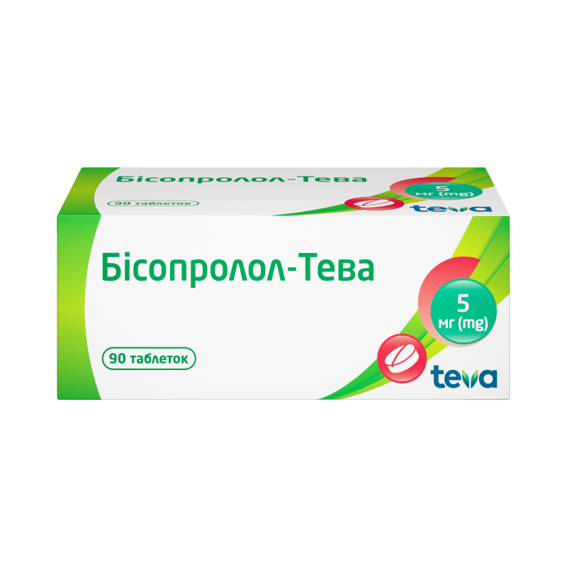Бісопролол-Тева: інструкція, показання, спосіб застосування