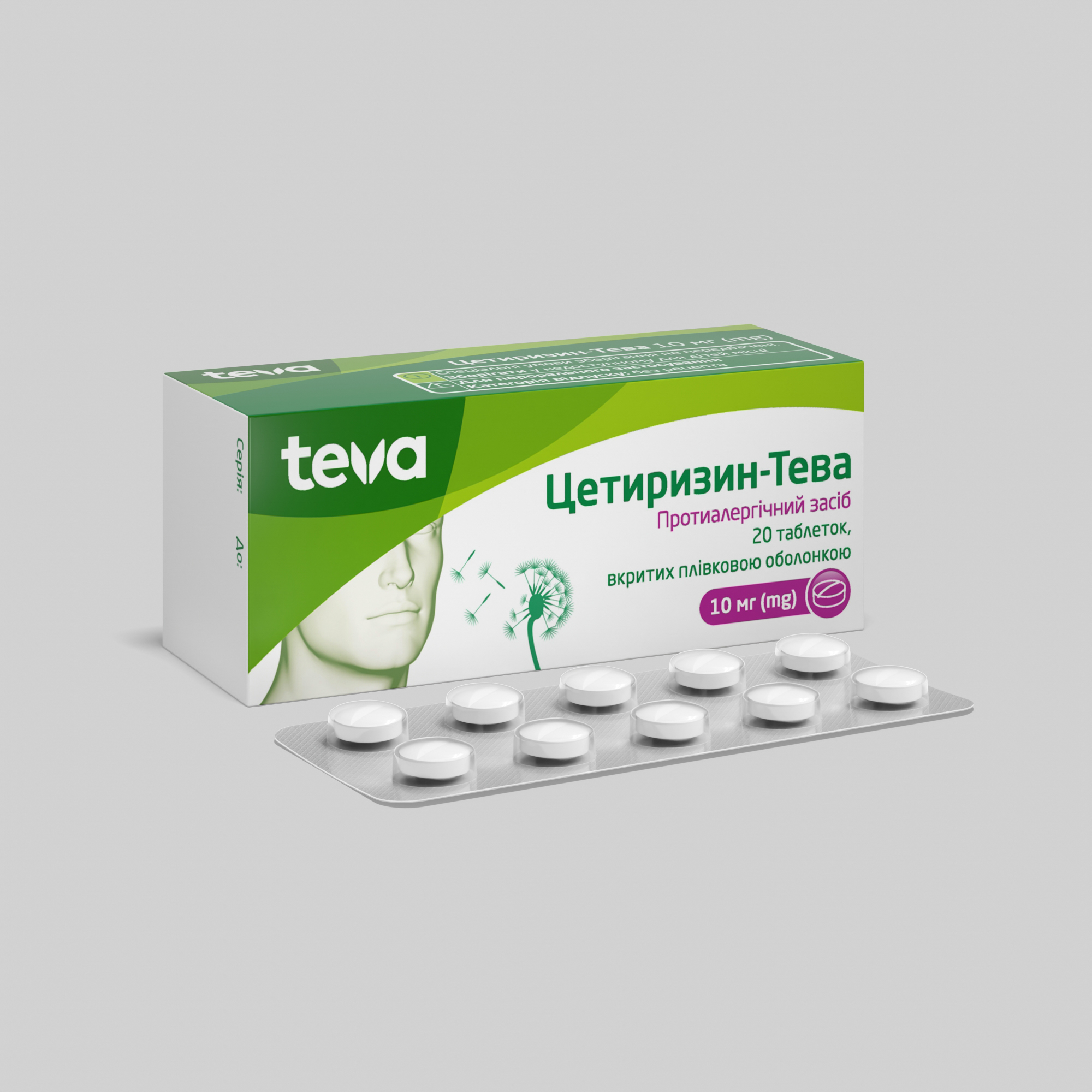 Цетиризин-Тева: інструкція, показання, спосіб застосування