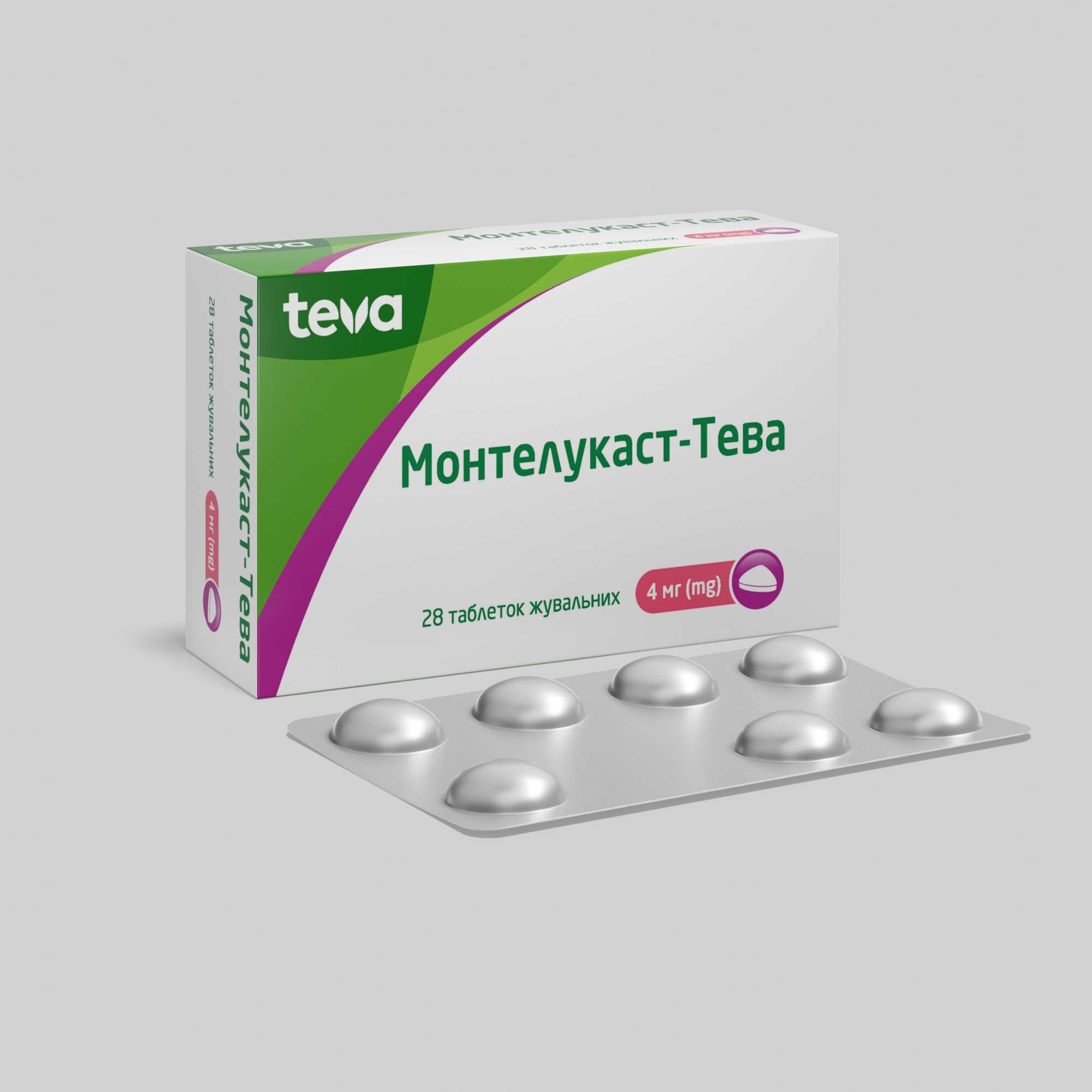 Монтелукаст-Тева таблетки жувальні: інструкція, показання, спосіб застосування