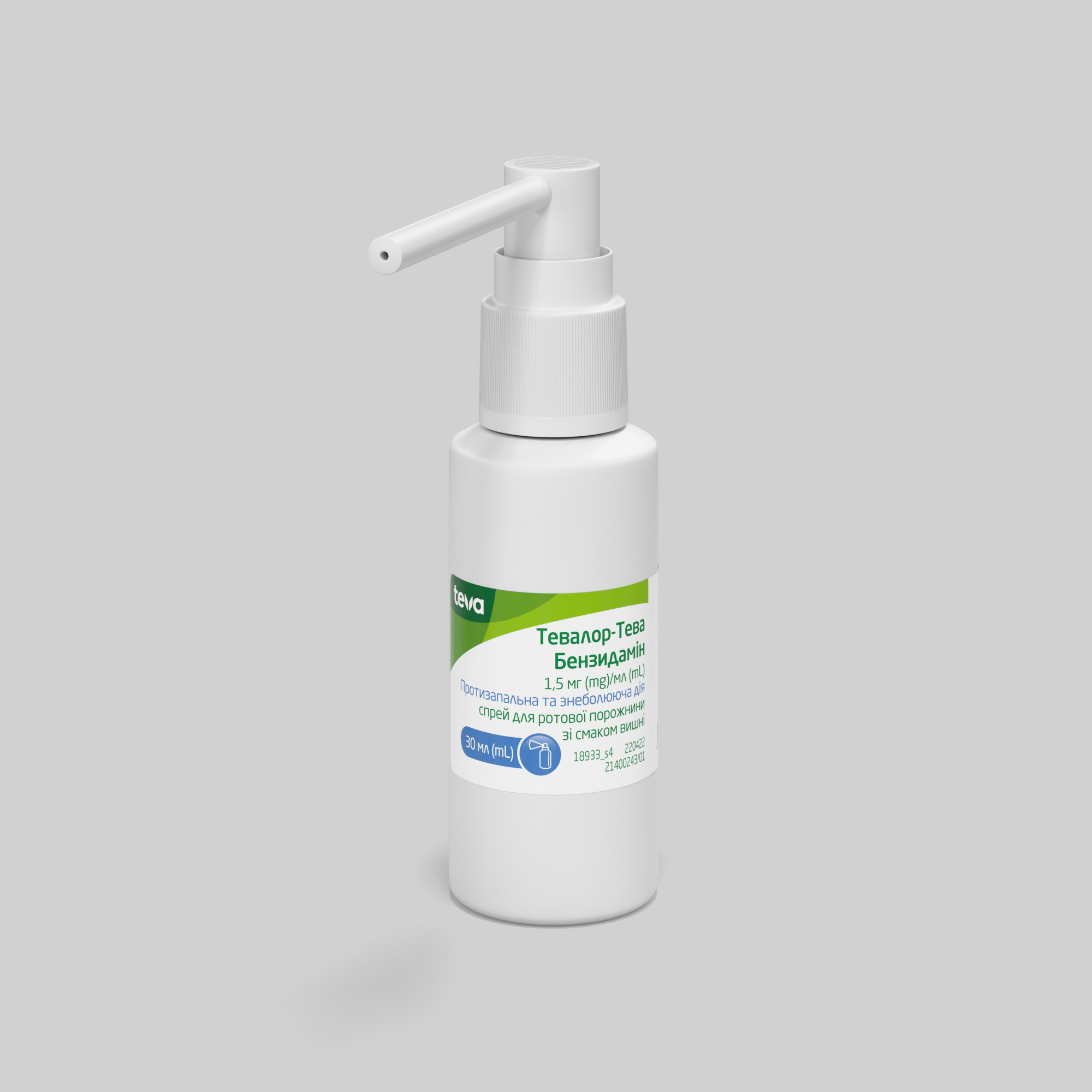 Тевалор-Тева Бензидамін: інструкція, показання, спосіб застосування