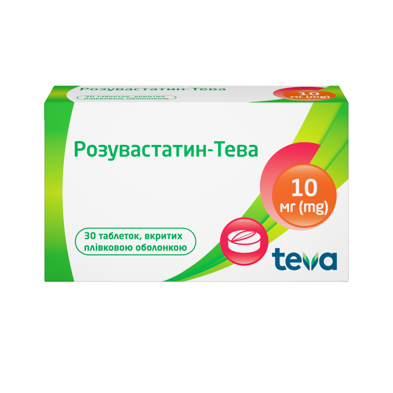 Розувастатин-Тева: інструкція, показання, спосіб застосування