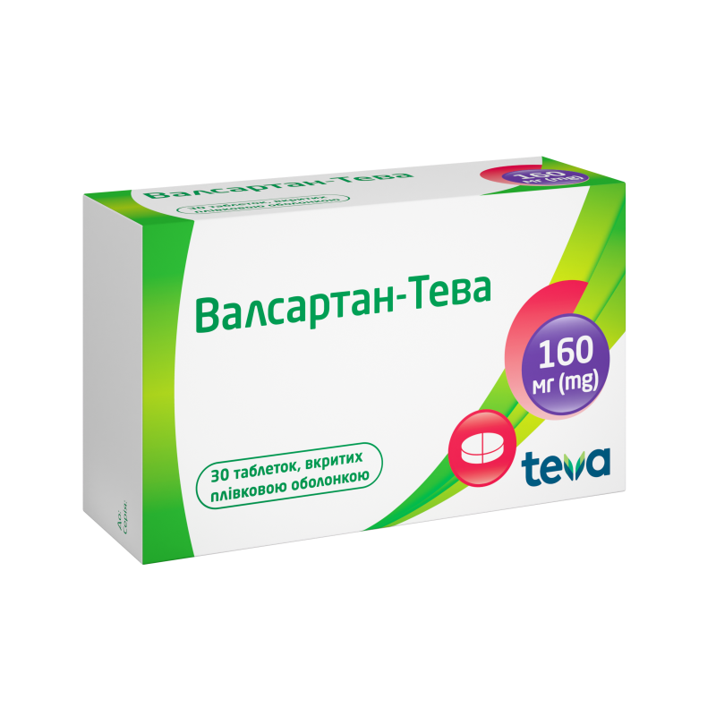 Валсартан-Тева: інструкція, показання, спосіб застосування