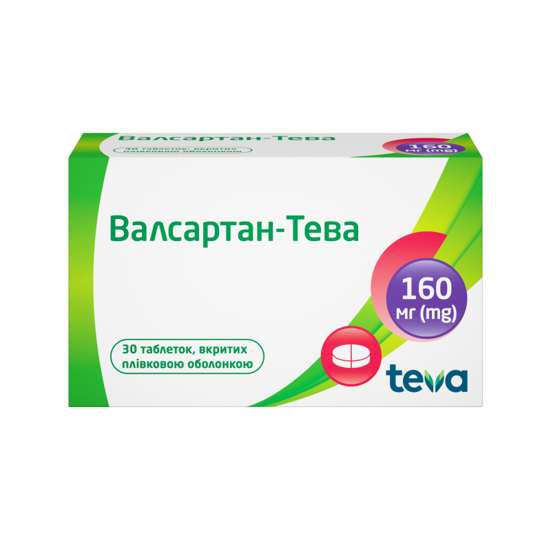 Валсартан-Тева: інструкція, показання, спосіб застосування